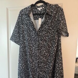 Chico's Black White Patterned Dress.